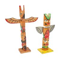 Model Northwest Coast Totem Poles