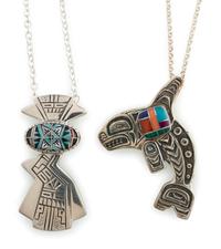 Cast Sterling Sterling Silver Inlaid Jewelry