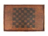 Two Paint Decorated Checkerboards