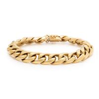 Italian, Yellow Gold Curb Link Bracelet
