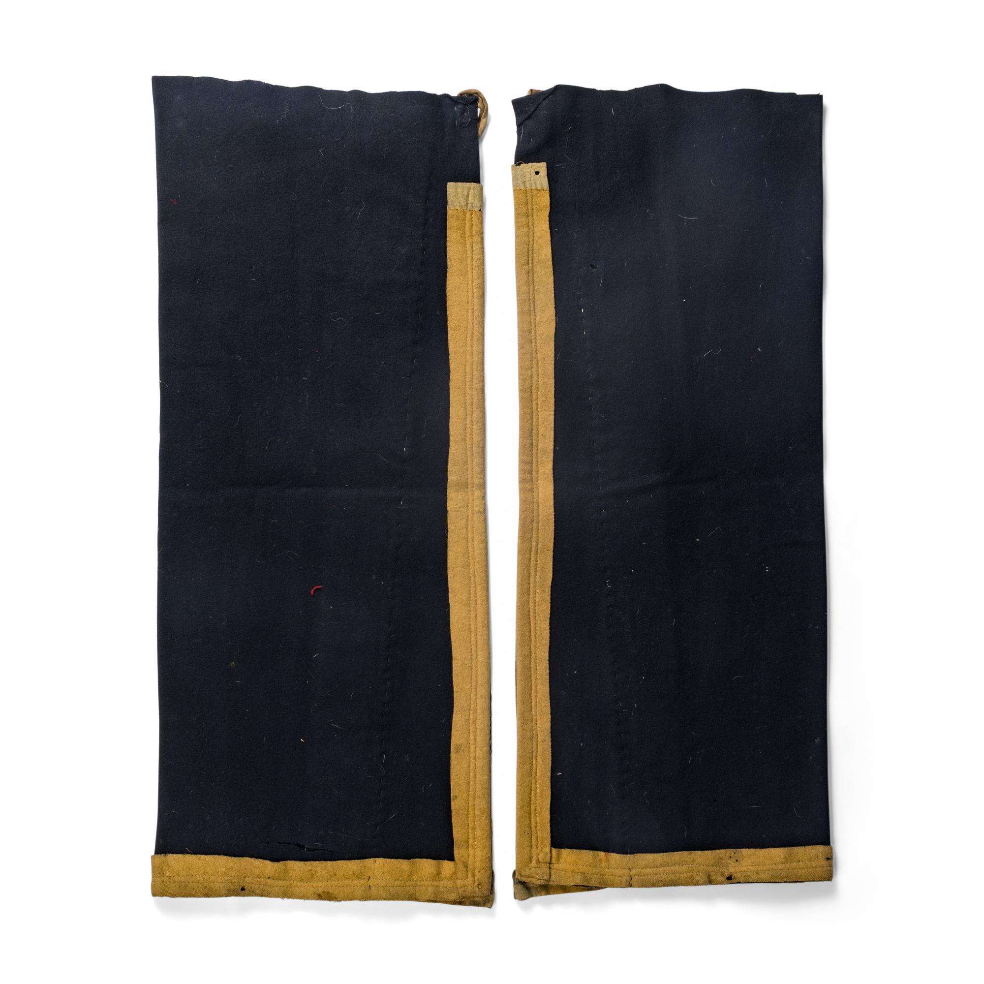 Sioux Trade Wool Leggings, with Beaded Hide Strips