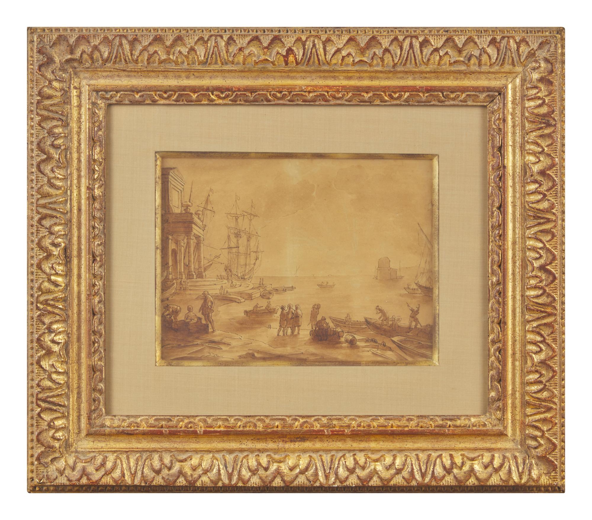 Harbor Scene at Sunset