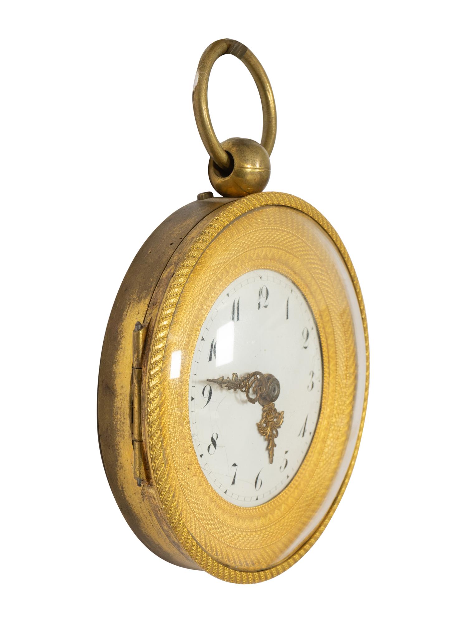 A French Gilt Bronze Repeater Wall Clock