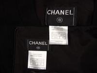 Chanel, Black Crêpe Skirt Suit