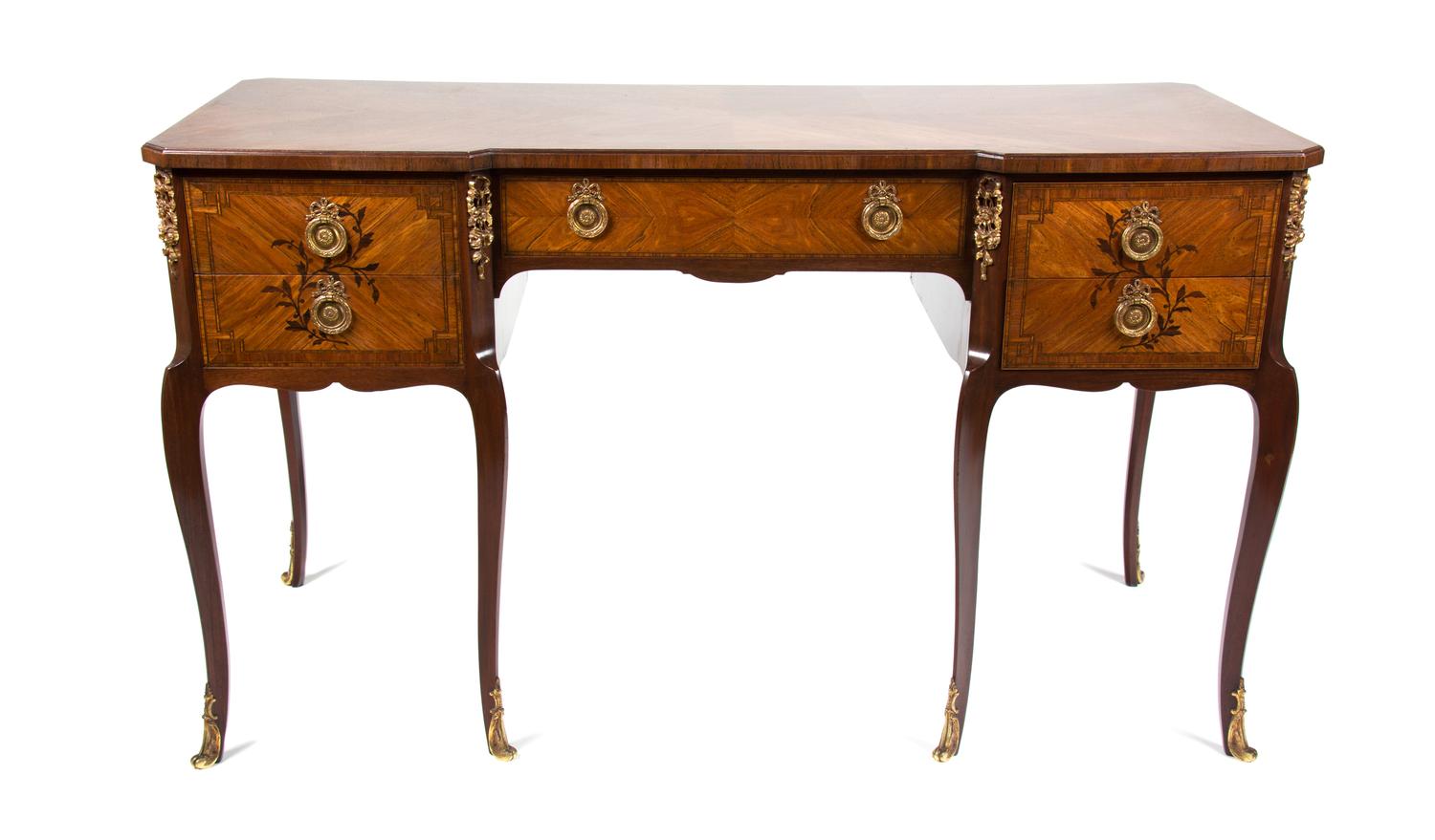 A Louis XVI Style Lady's Dressing Table Height 30 1/4 x width 51 x depth 20 1/4 inches. — 20TH CENTURY