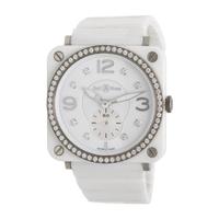 BELL & ROSS, 'BR-S' CERAMIC WATCH WITH DIAMONDS