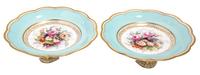 A Pair of Davenport Porcelain Compotes Diameter 9 1/2 inches. — MID 19TH CENTURY