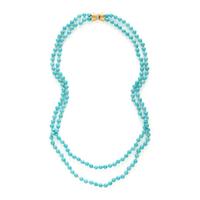 TWO TURQUOISE BEADED NECKLACES