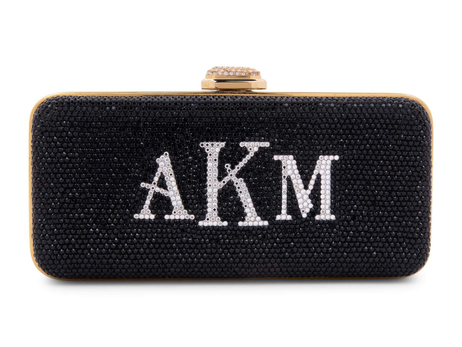 Judith Leiber "AKM" Monogrammed Minaudière
