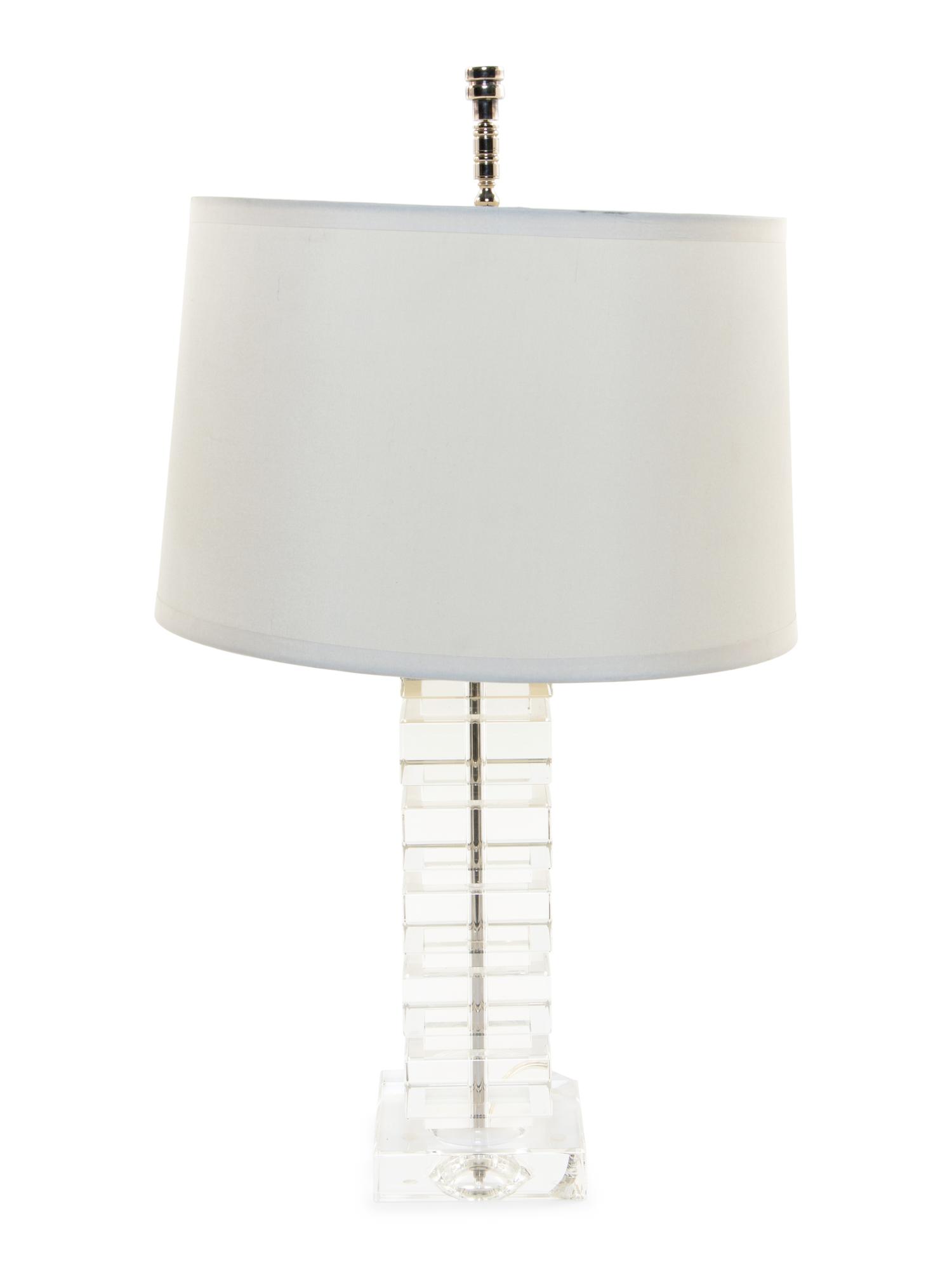 Three Lucite Lamps
