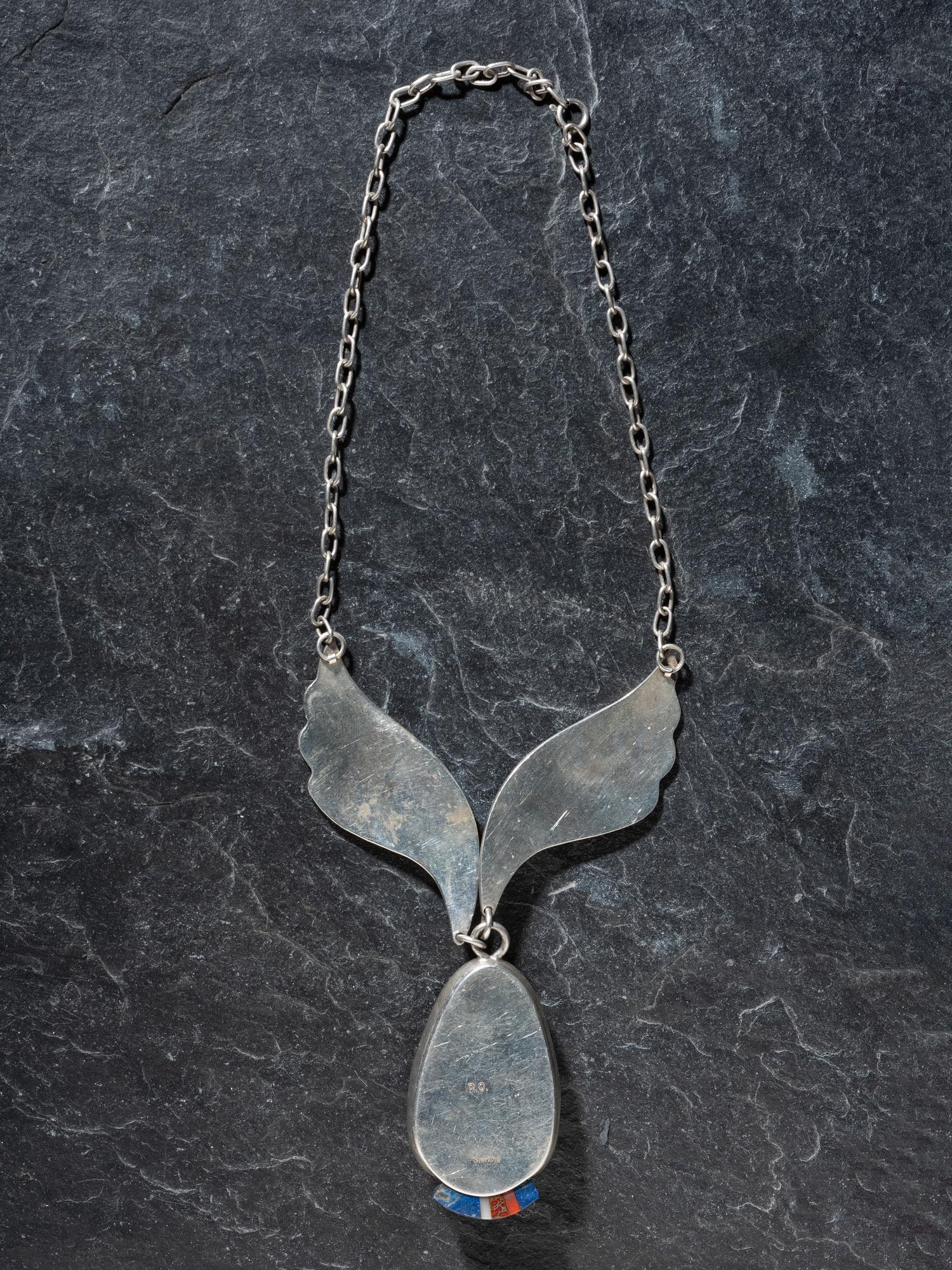 Contemporary Navajo Necklace, with Inlay