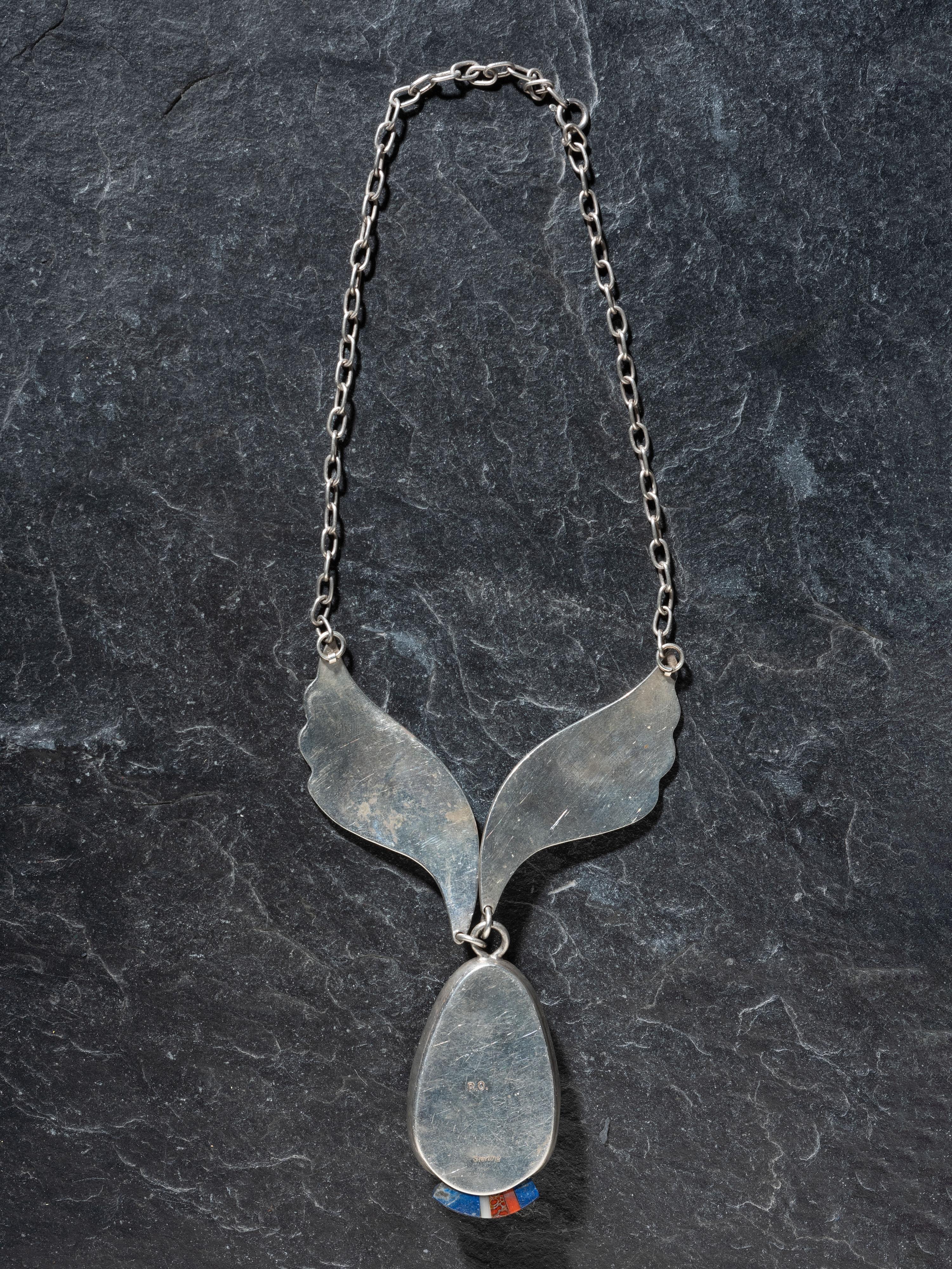 Contemporary Navajo Necklace, with Inlay