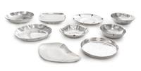 A Group of Nine American Silver Small Dishes, Various Makers, 20th Century, comprising five lobed circular examples, two circular examp
