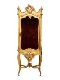A Louis XV Style Carved Giltwood Vitrine — 19th/20th Century