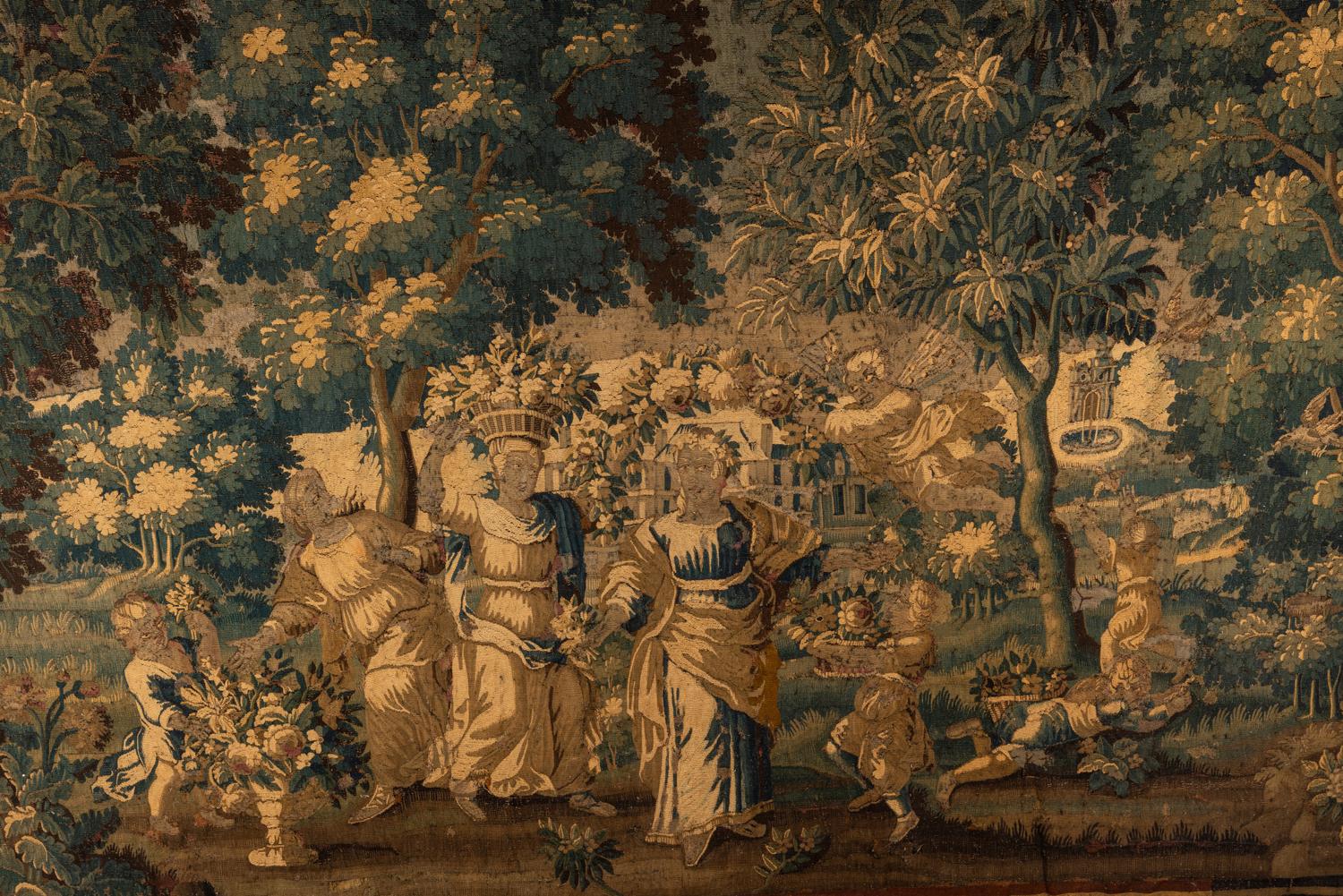 A Flemish Verdure Wool Tapestry