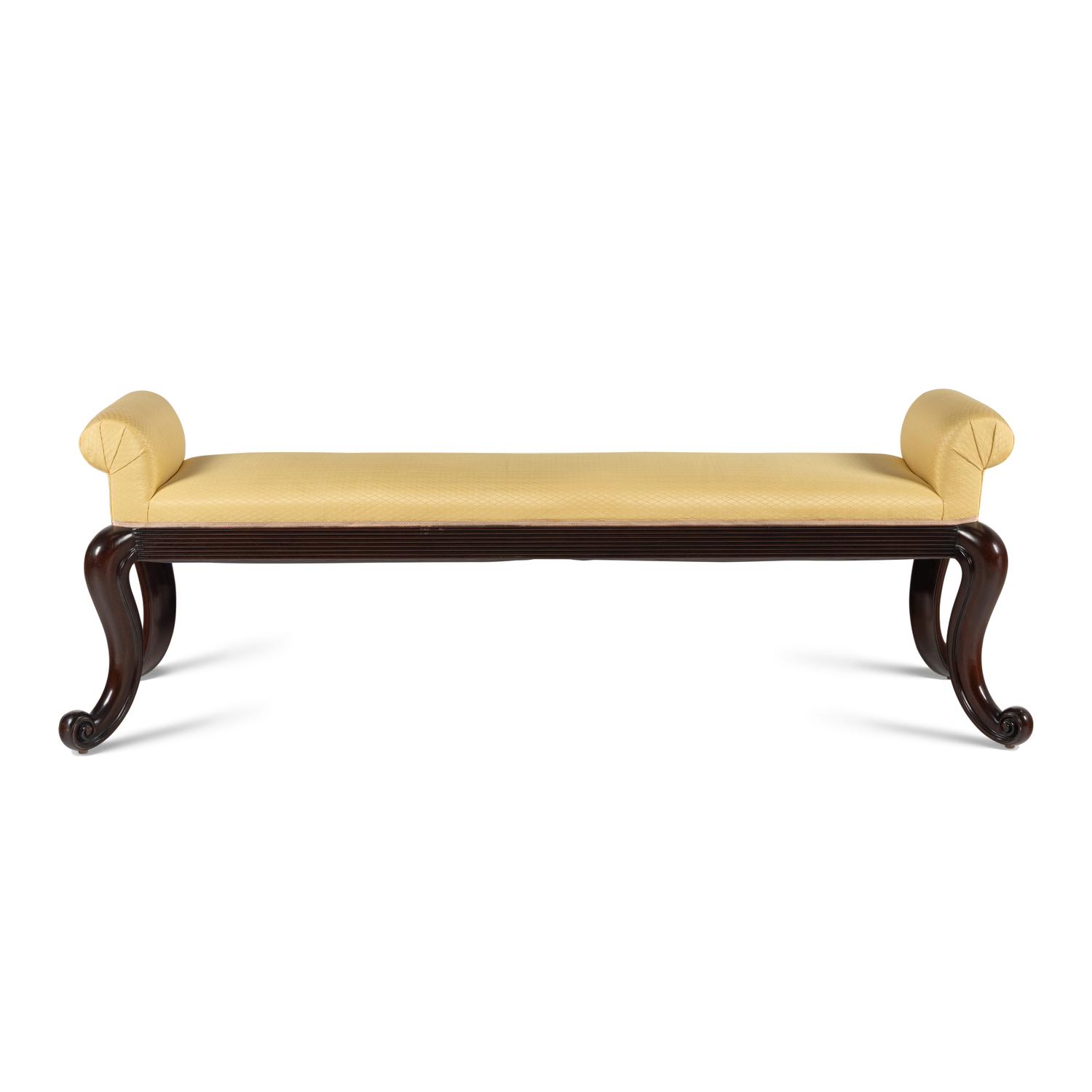 A Contemporary Mahogany Hall Bench