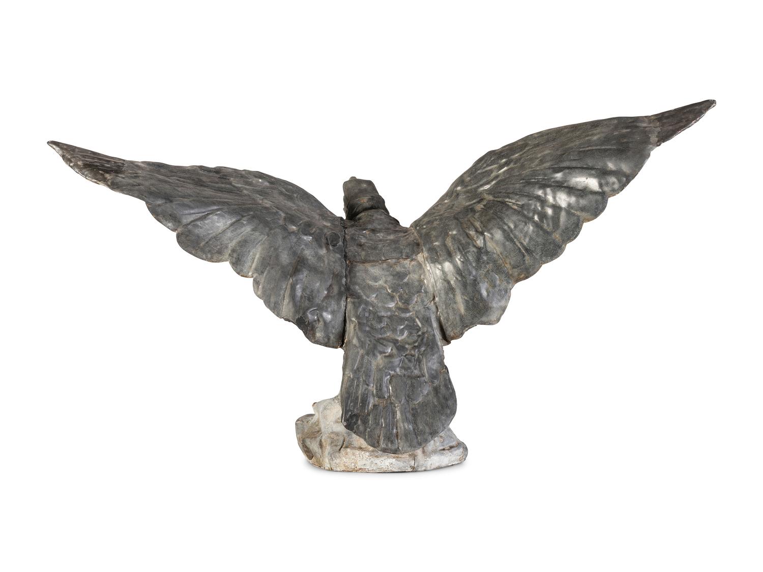 A Cast Zinc Eagle Architectural Finial