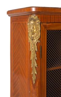 A Pair of Louis XV Style Gilt Bronze-Mounted Parquetry Bibliothèques