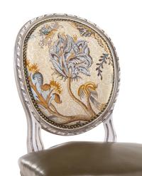 A Set of Six Louis XVI Style Painted Dining Chairs