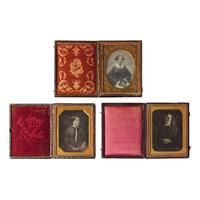 [Early Photography] Group of 14 Quarter Plate Daguerreotypes of Women