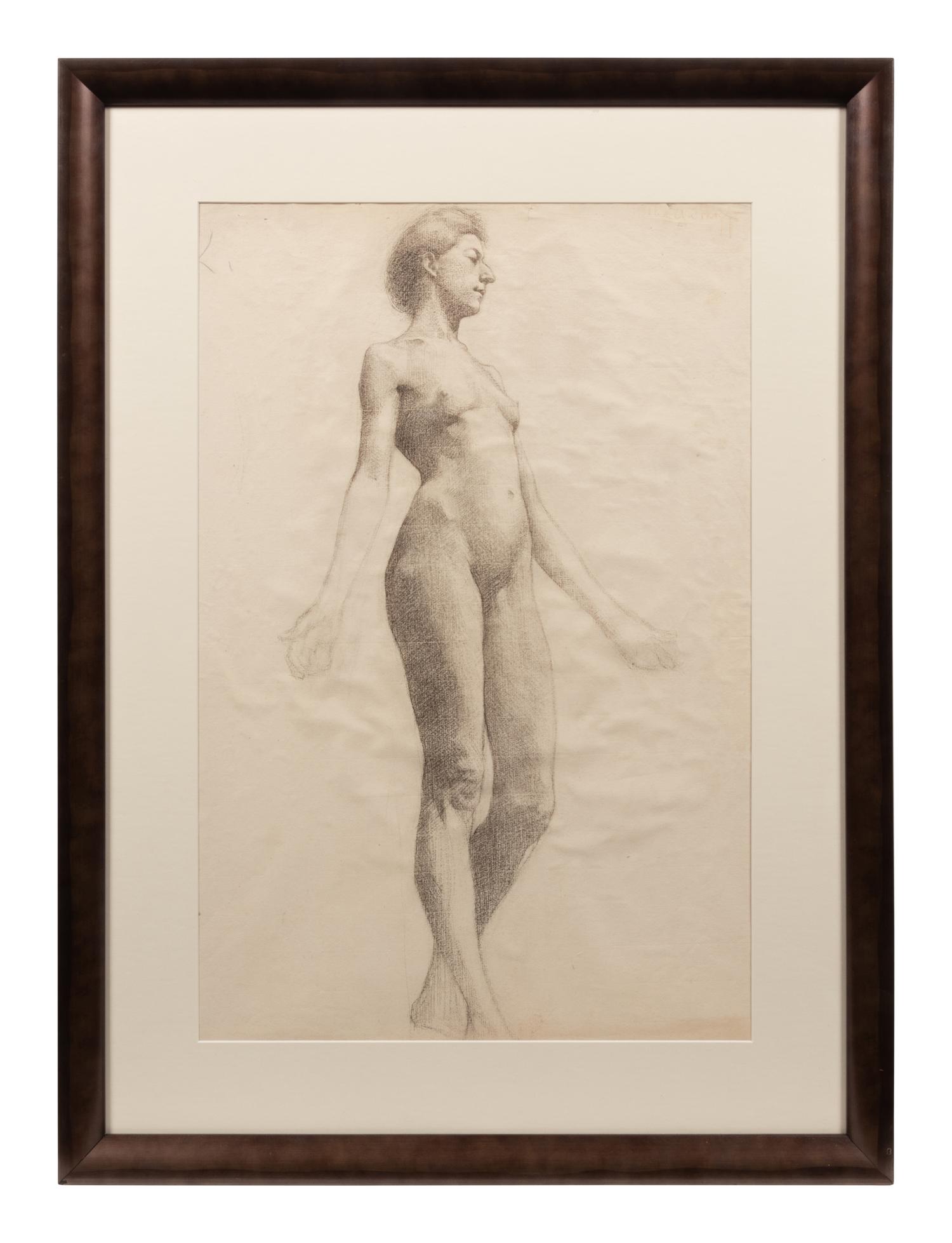 Nude Figures (a pair of works)