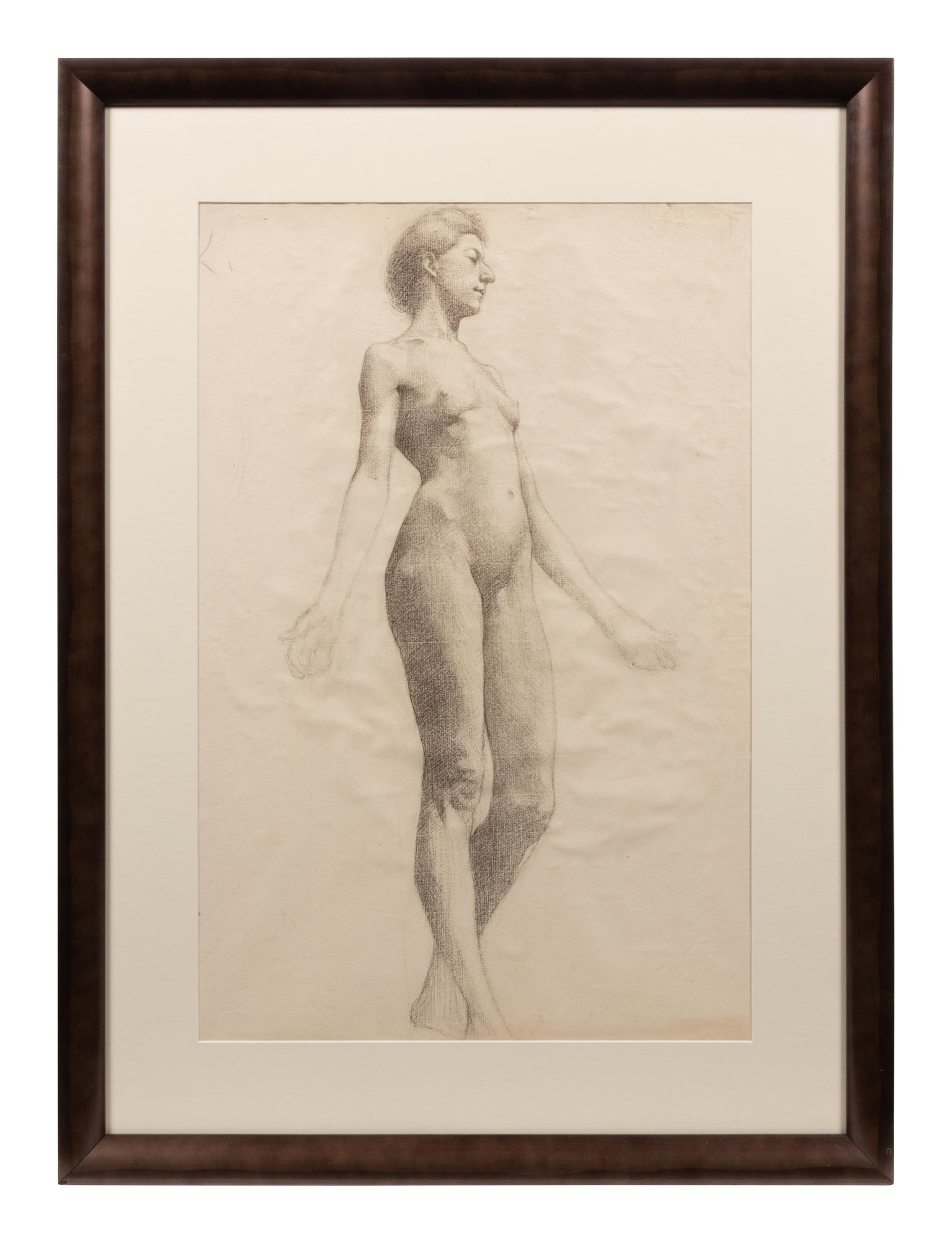 Nude Figures (a pair of works)