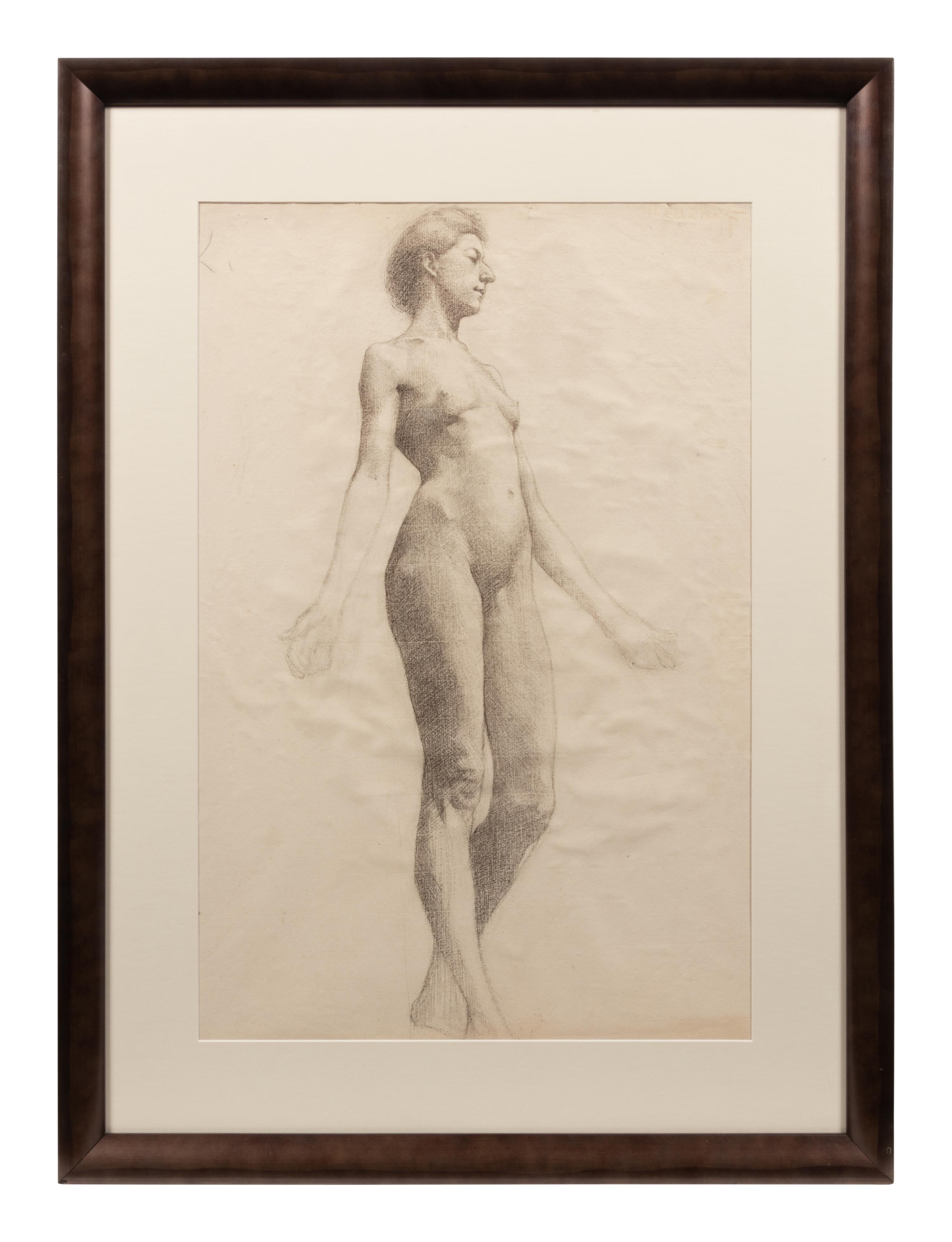 Nude Figures (a pair of works)