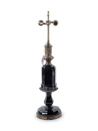 A French Glass Table Lamp
