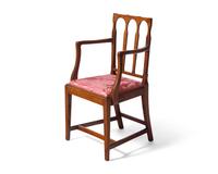 A Federal Carved Walnut Armchair