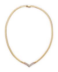 YELLOW GOLD AND DIAMOND NECKLACE