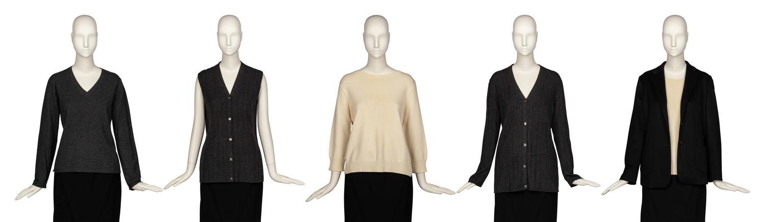 Five Designer Items; Three Hermès Knits, The Row Knit, One Jil Sander Jacket