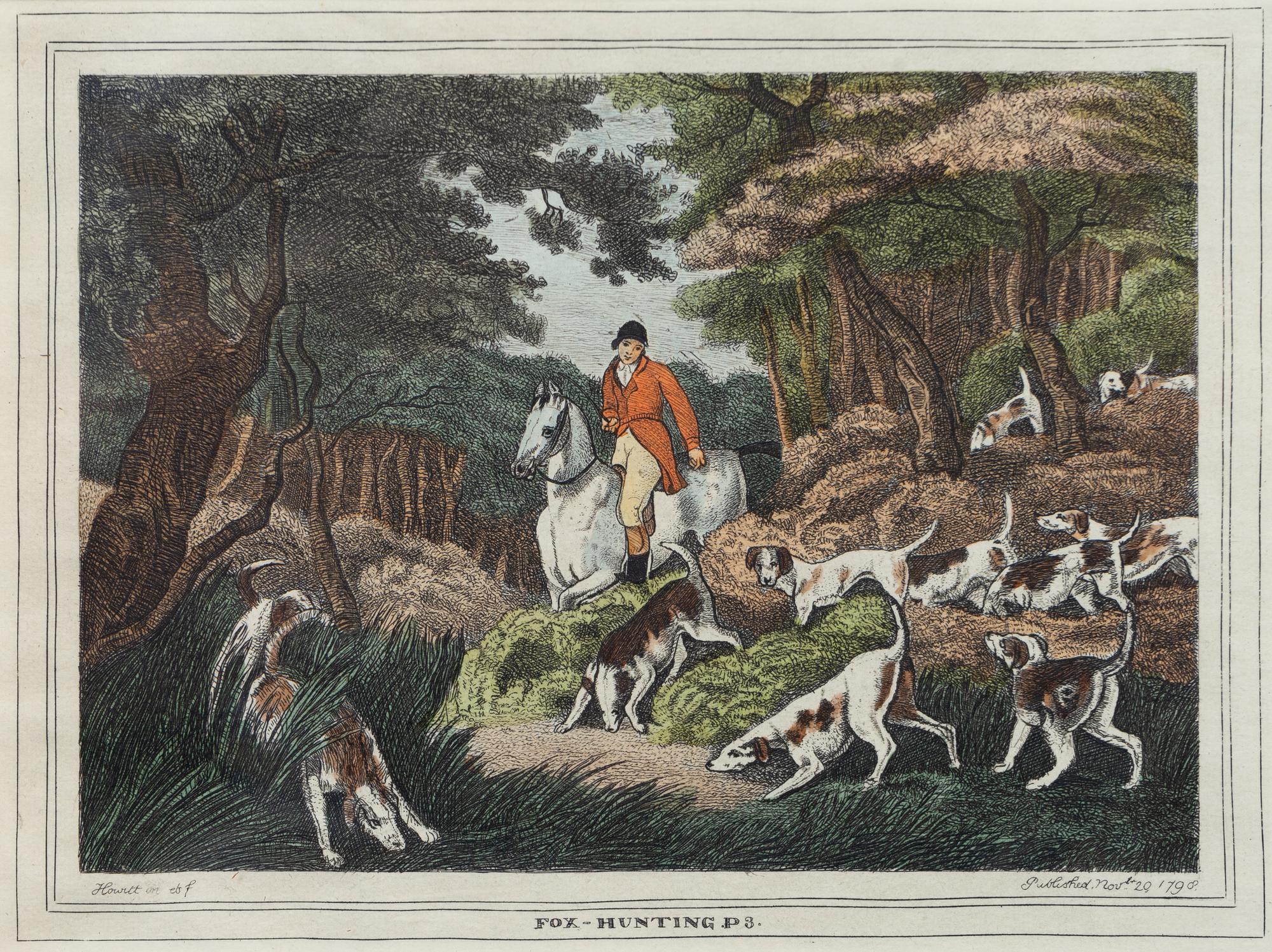 A Collection of Six Equestrian Engravings After Samuel Howitt (English, 1756-1822)