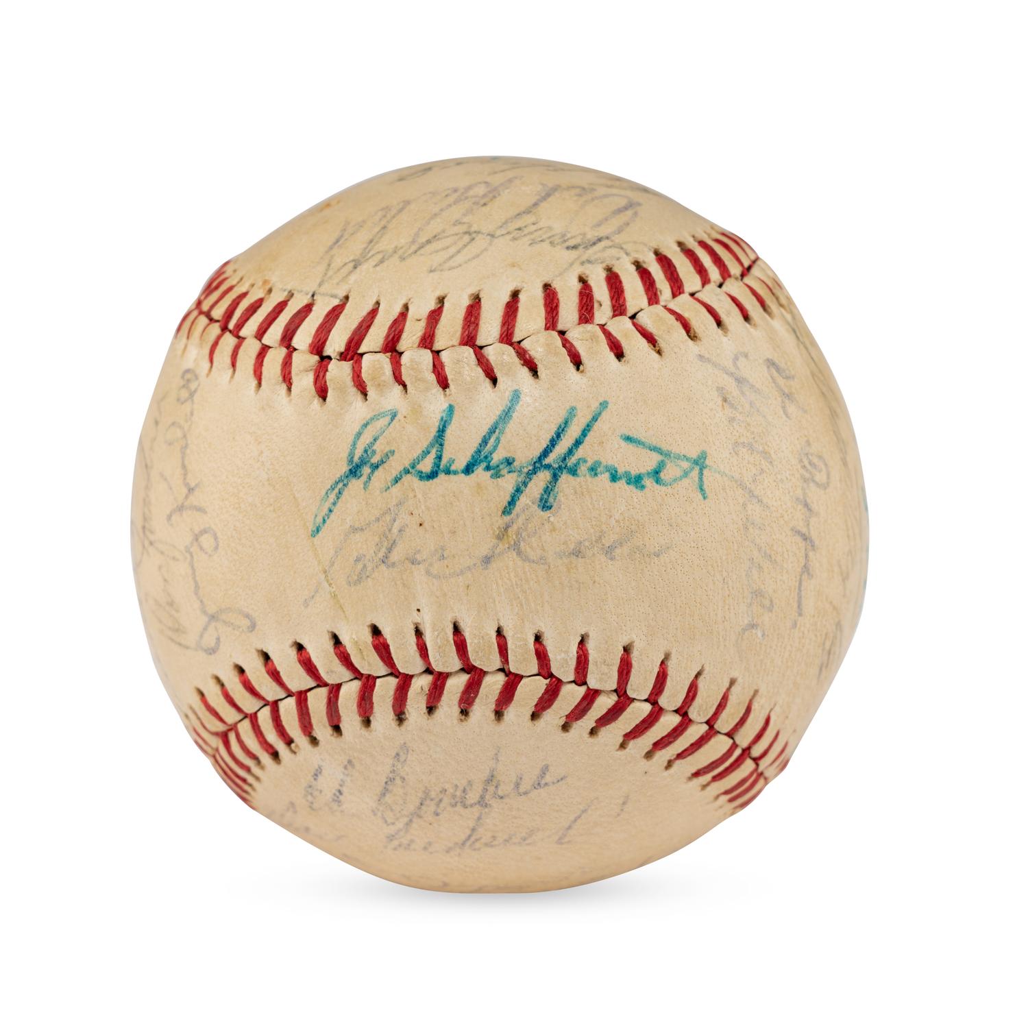 A 1961 Chicago Cubs Team Signed Autograph Baseball