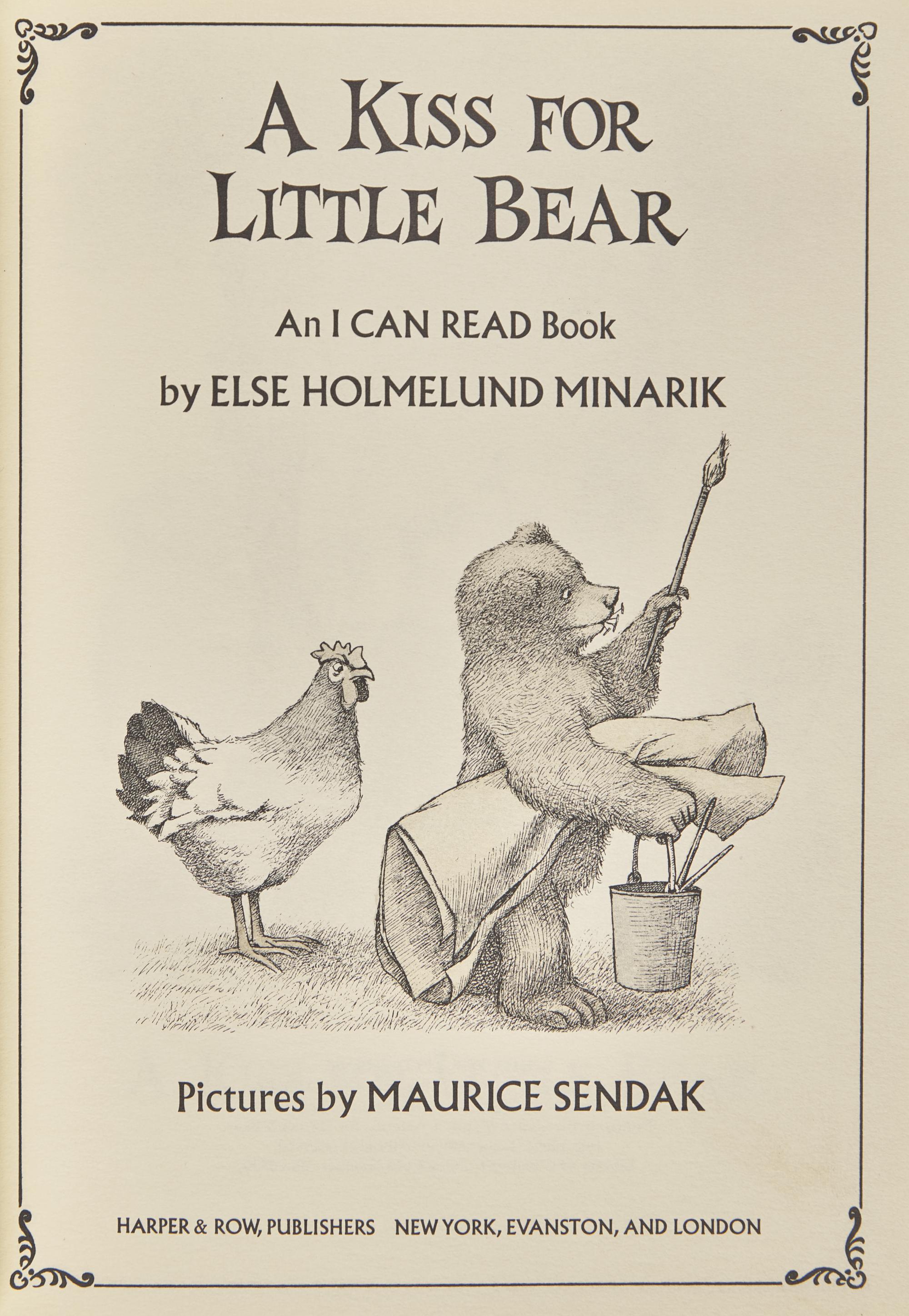 [Sendak, Maurice] Minarik, Else Holmelund. A Kiss for Little Bear