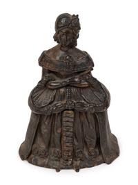 Five Continental Figural Inkwells