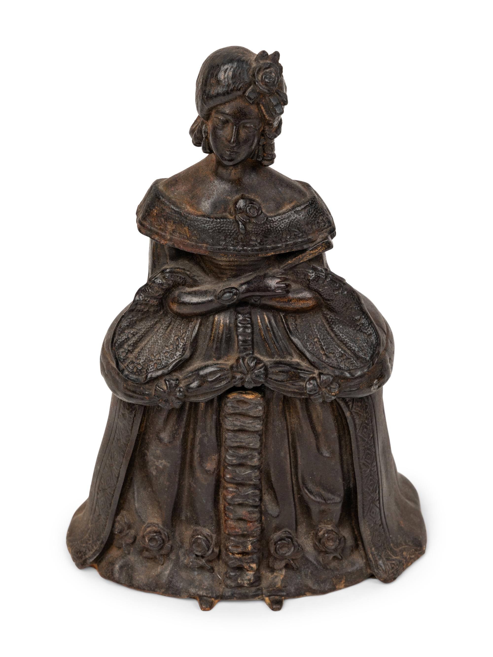 Five Continental Figural Inkwells
