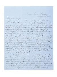 [SLAVERY & ABOLITION]. Letter referencing the sale prices of five named enslaved subjects. Cedar Grove, [KY?], 1855.