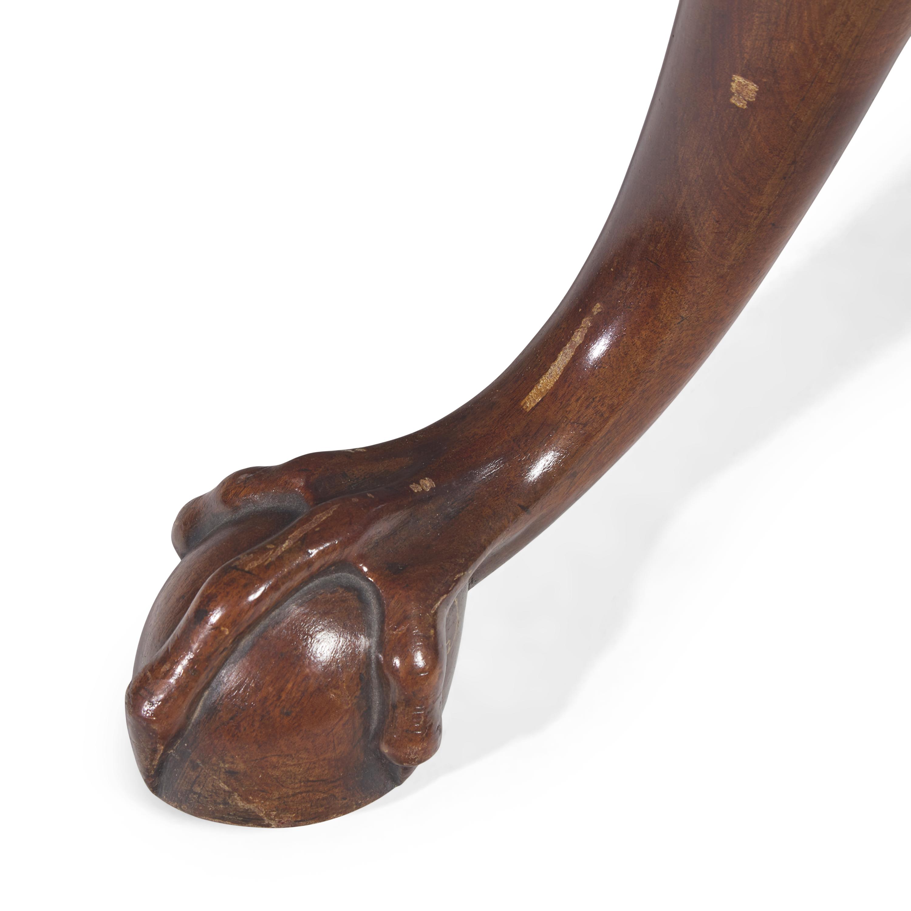 A Chippendale Carved Mahogany Tilt-Top Tea Table