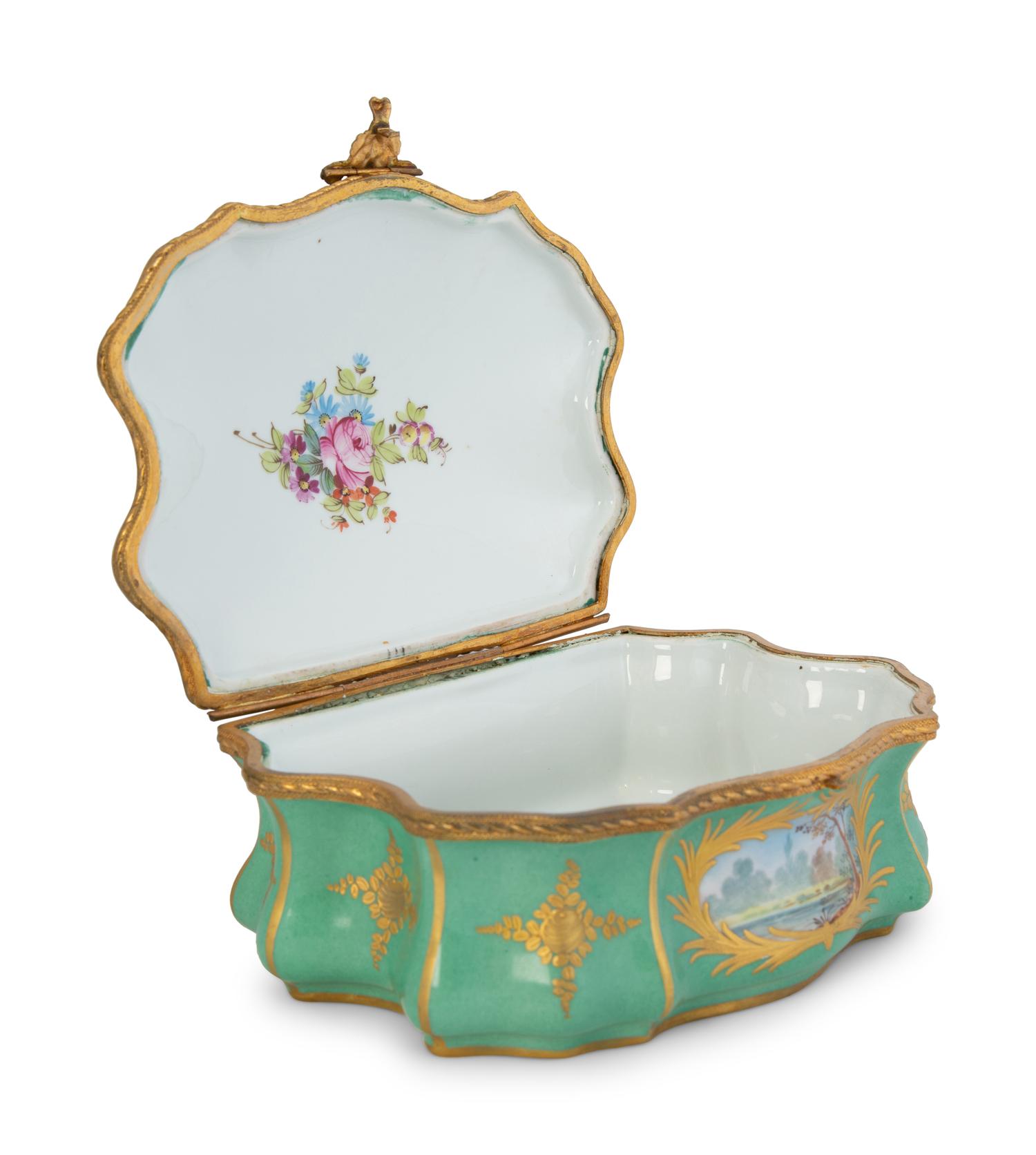 A French Gilt Bronze Mounted Porcelain Box — 19TH CENTURY
