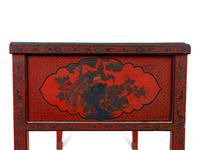 A Chinese Red Lacquer Desk — EARLY 20TH CENTURY