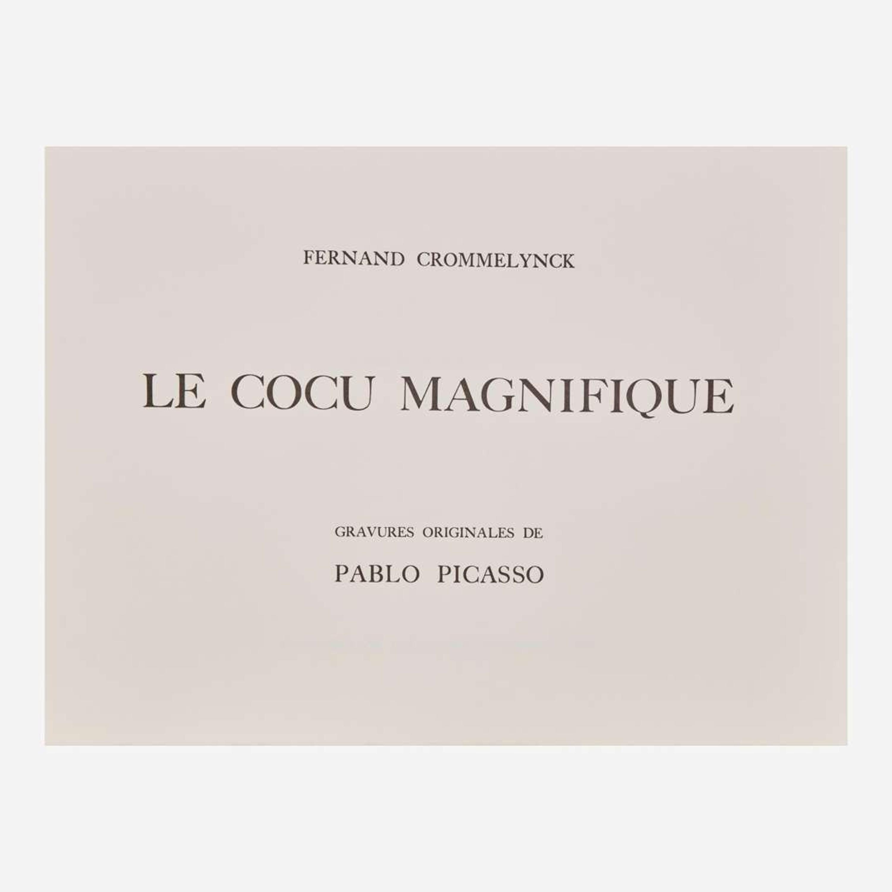 Fernand Crommelynck (Belgian, 1886-1970) and Pablo Picasso (Spanish, 1881-1973) Le Cocu Magnifique