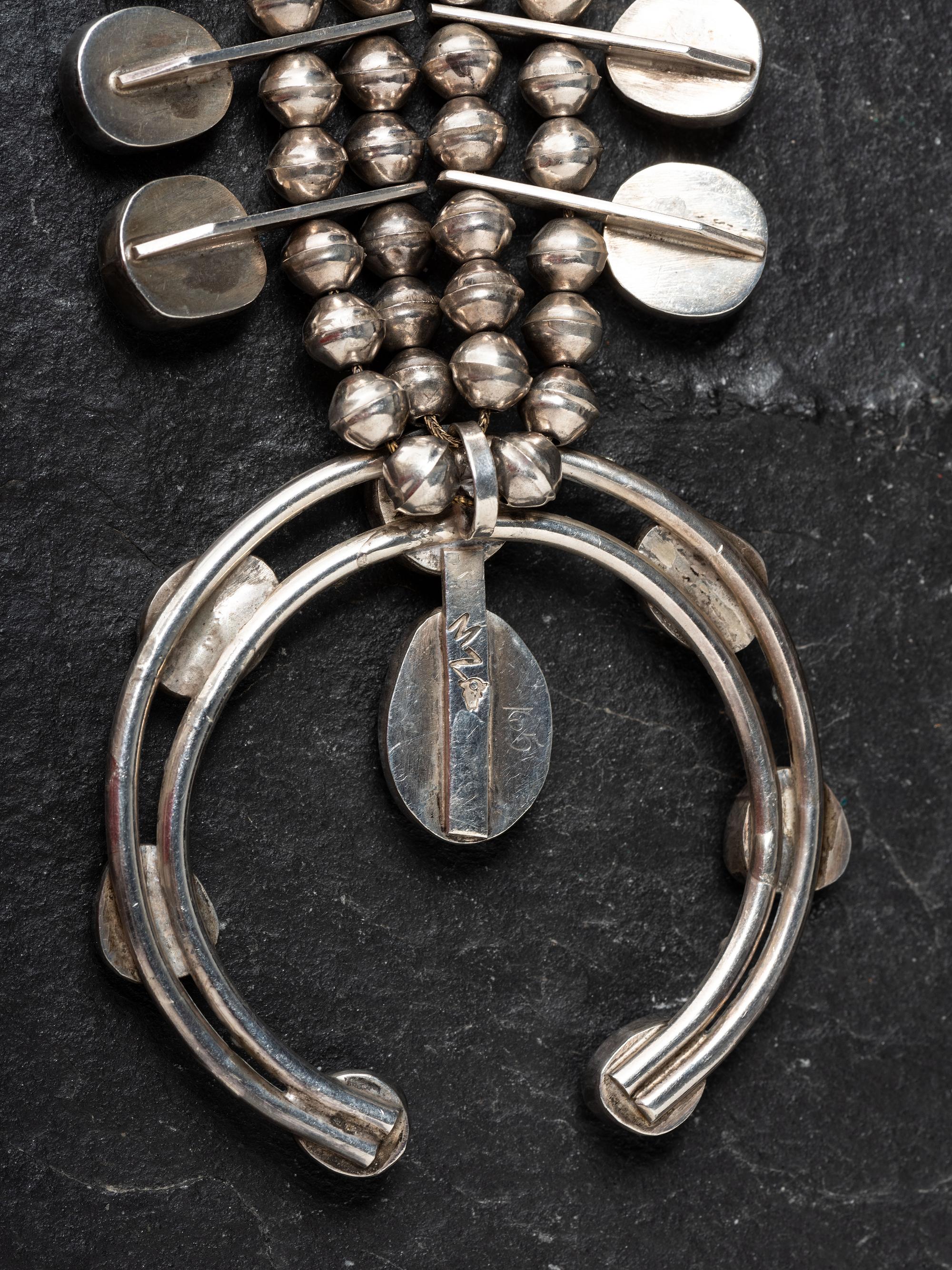 Southwestern-style Silver and Turquoise Necklace