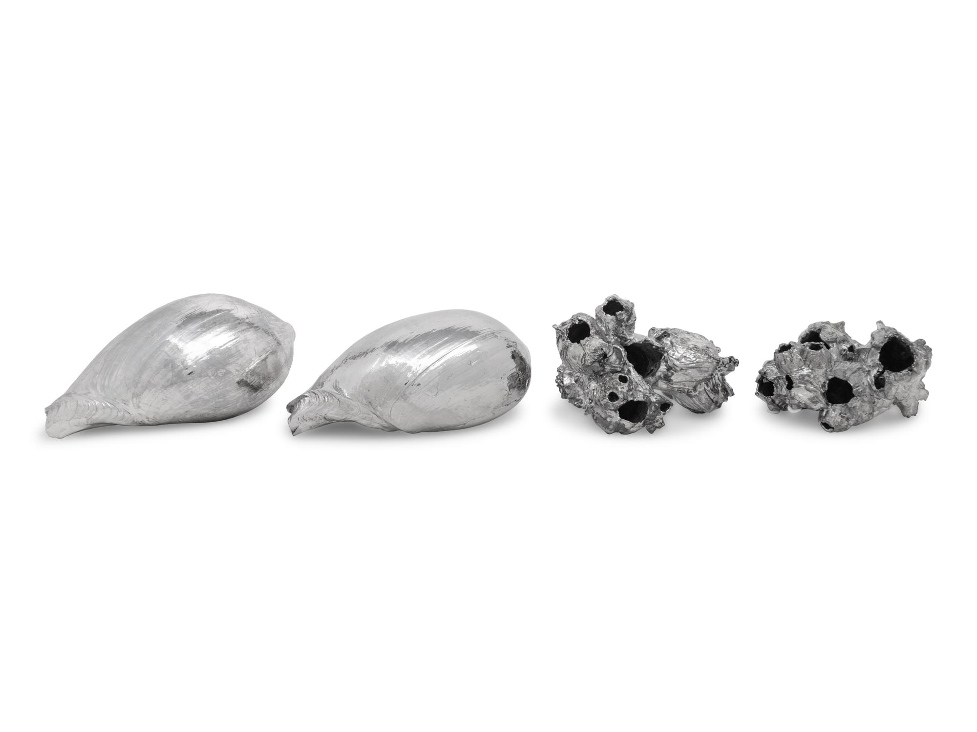 A Group of Silvered Marine Articles
