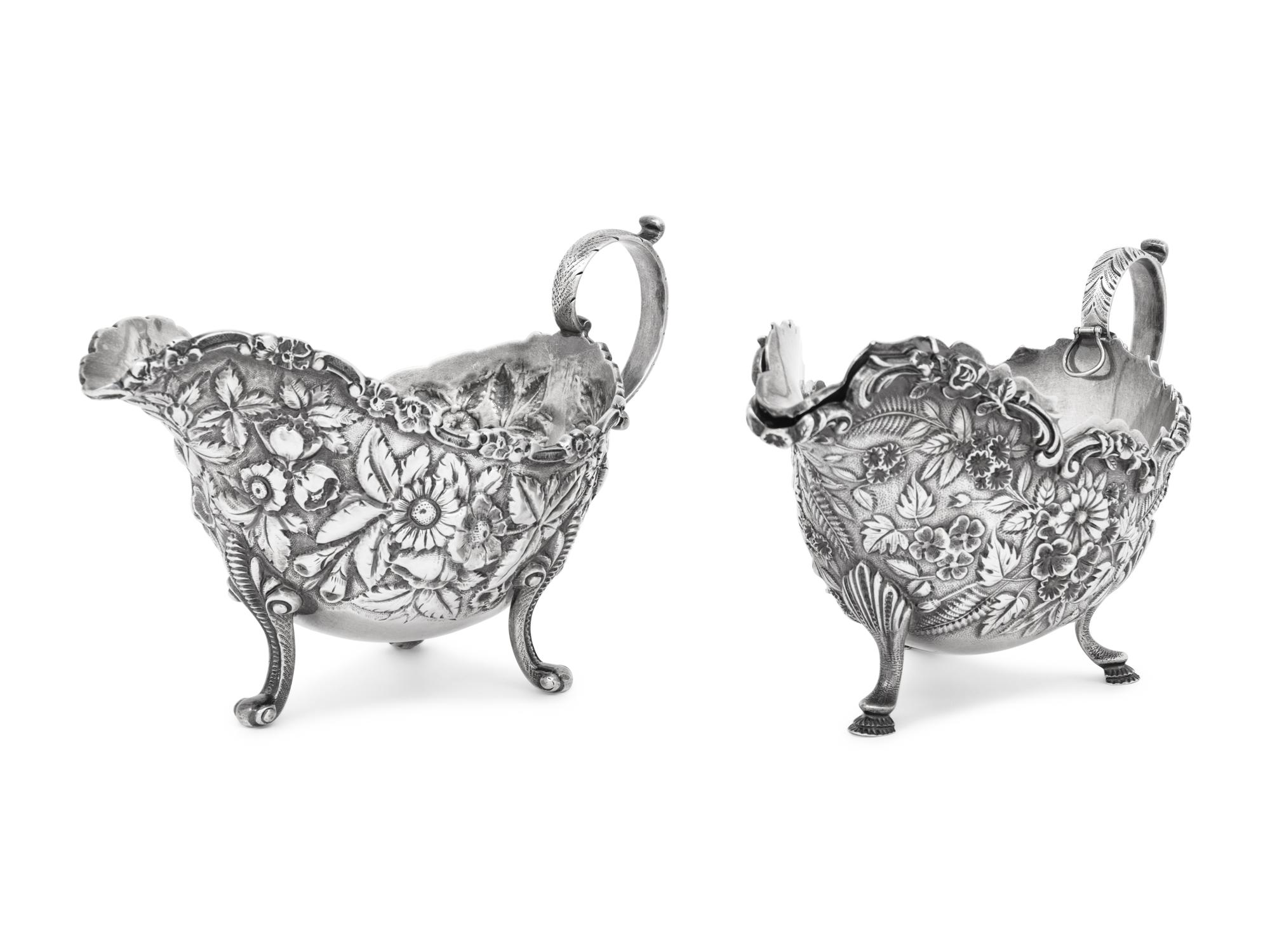 Two American Silver Sauce Boats