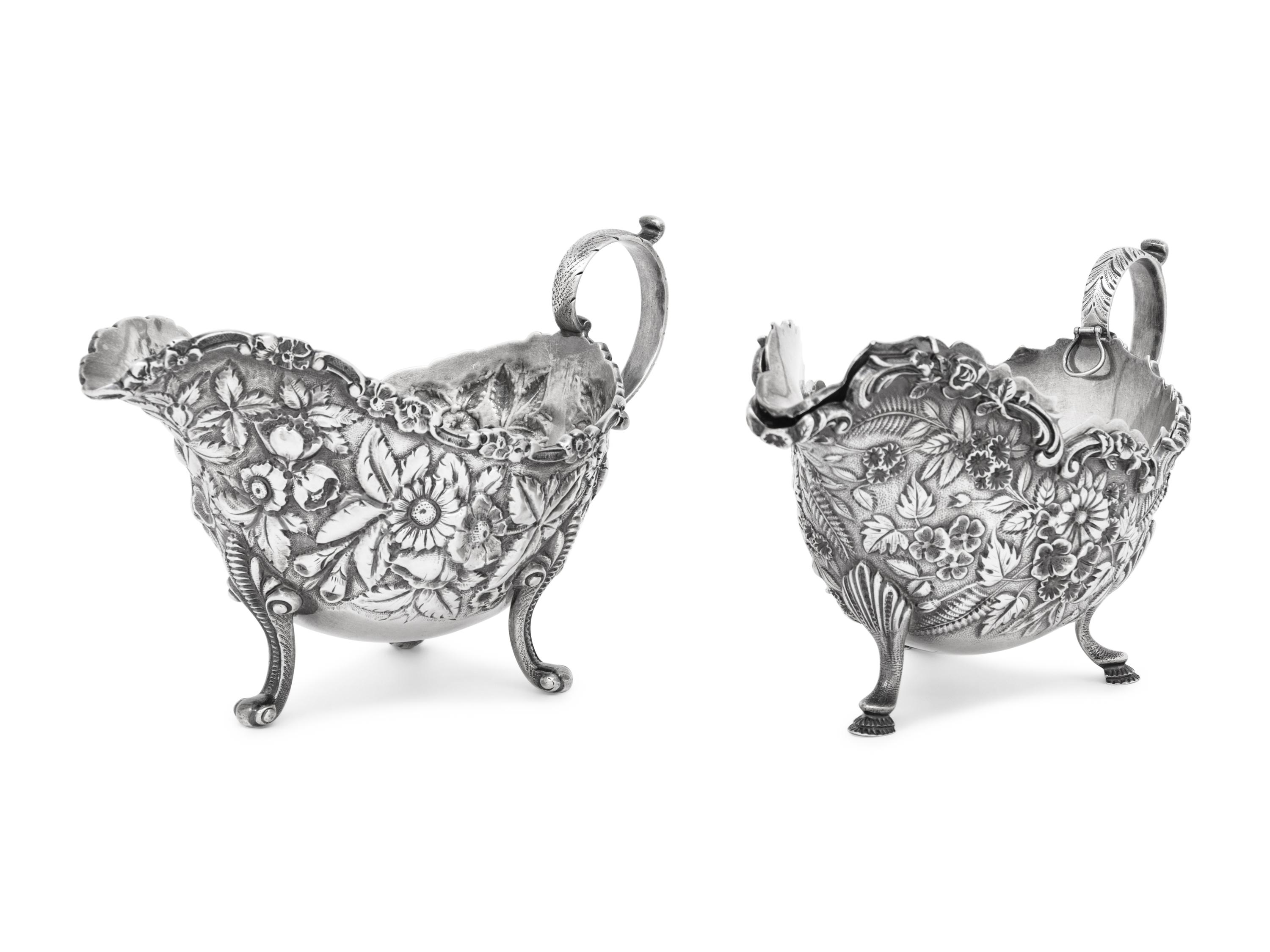 Two American Silver Sauce Boats