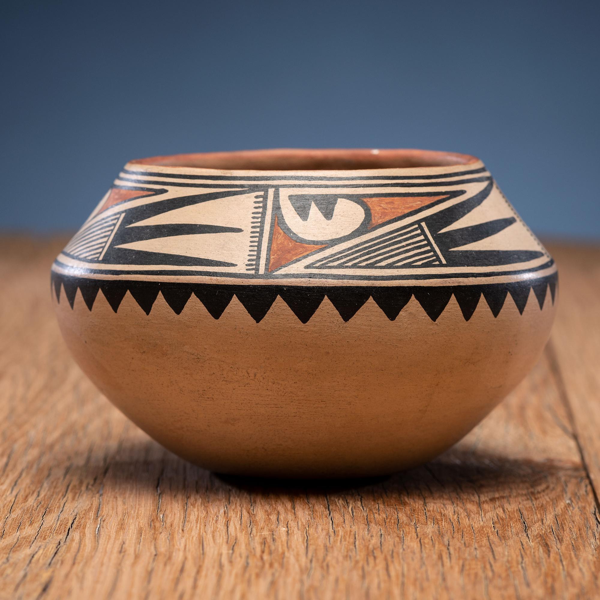 Maria Martinez (San Ildefonso, 1884-1980) Polychrome Pottery Bowl