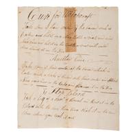 [Witchcraft]. Manuscript document ("Cure for Witchcraft"), n.p., n.d. [ca 17th century?].