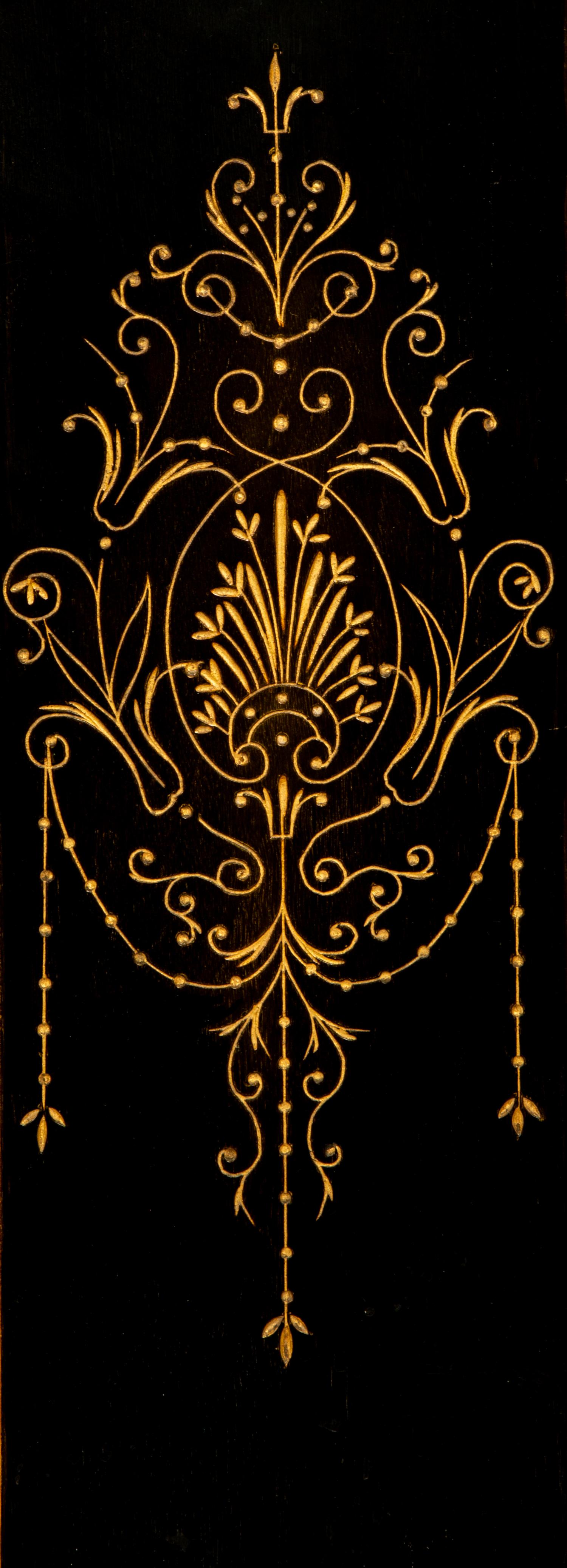 A Napoleon III Gilt Bronze Mounted Marquetry, Burlwood and Ebonized Wood Breakfront Cabinet — CIRCA 1870