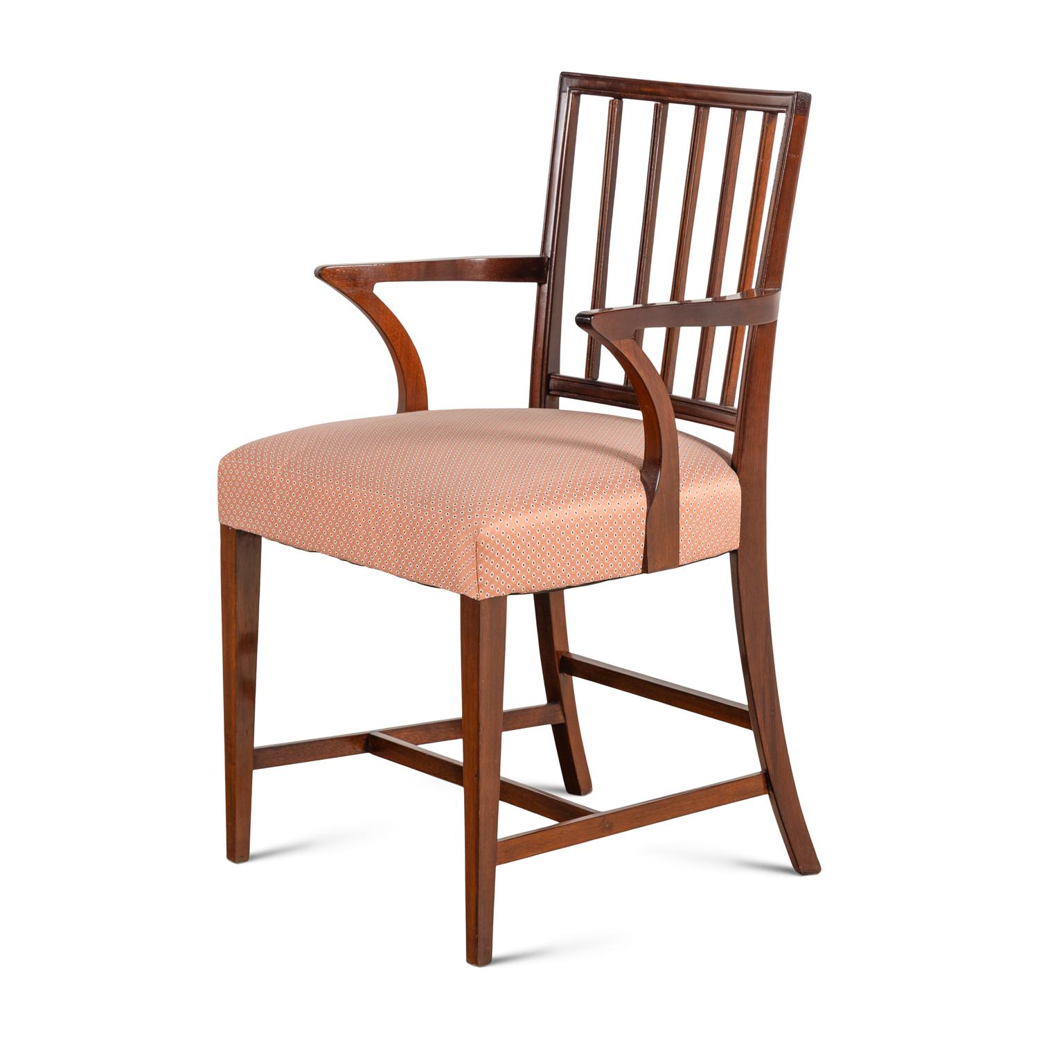 A George III Style Mahogany Armchair