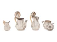 A French Silver Four-Piece Tea Service Retailed by Tiffany and Co.